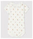 Kurzärmeliger Baby-Body mit Halskrause