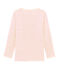 Langärmeliges T-Shirt aus Wolle und Baumwolle für Kinder rosa CHARME/weiss MARSHMALLOW