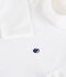 Kinder-Rollkragenshirt aus einfarbiger Baumwolle weiss