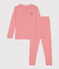 Kinderpyjama aus Baumwolle mit Streifen für Jungen orange OURSIN/weiss MARSHMALLOW