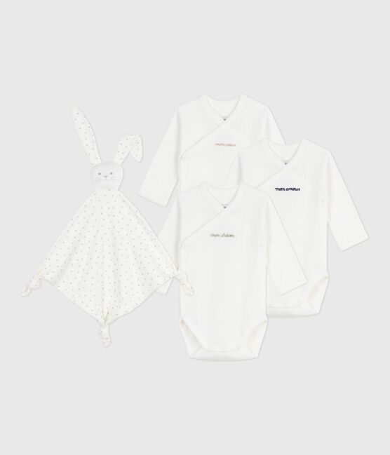 Newborn-Geschenkset aus bestickter Baumwolle variante 1