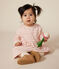Langärmeliges Baby-Kleid aus Doppeljersey rosa AVALANCHE/ ROSELINE