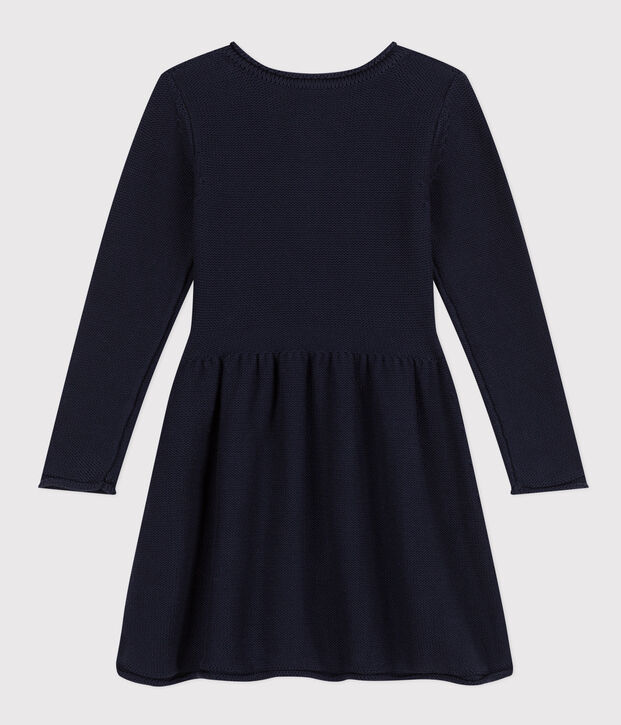 Lang&auml;rmeliges Strickkleid f&uuml;r M&auml;dchen SMOKING