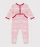 Strampler aus Nicki für Babys weiss ECUME/ CORRIDA