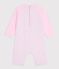 Baby Bade-Overall mit UV-Schutz rosa/weiss