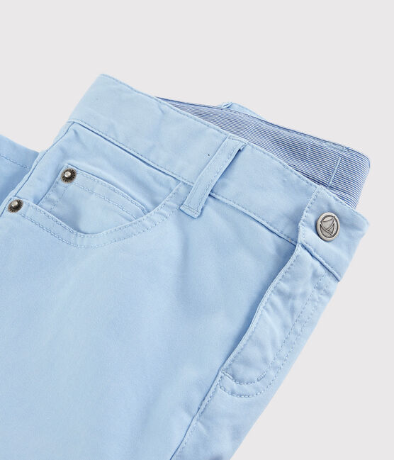 Kinderhose aus Sergestoff für Jungen blau JASMIN