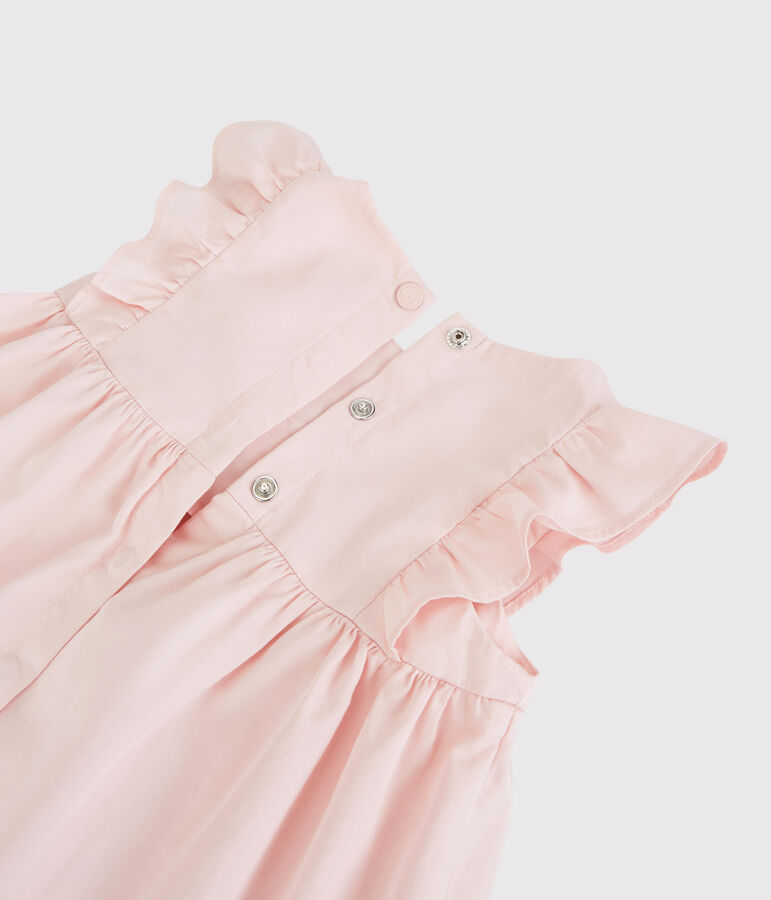 Baby-Kleid aus Satin f&uuml;r M&auml;dchen rosa MINOIS