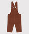Lange Babylatzhose aus Cord braun CINA