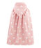 Baby-Badecape aus Frottee rosa CHARME/weiss MARSHMALLOW