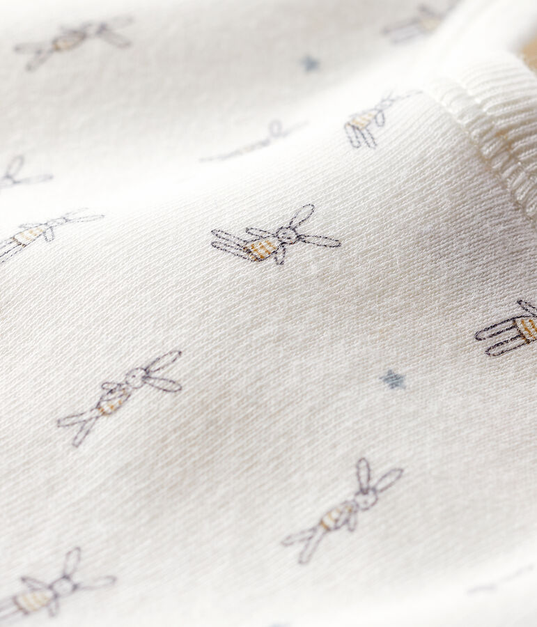 L&auml;tzchen mit Hasen weiss/vielfarbig