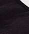 Unifarbenes Damen-Bustier aus Baumwolle und Elastan schwarz BLACK