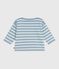 Baby-Streifenshirt aus Baumwolle blau ADRIATIC/ MILK