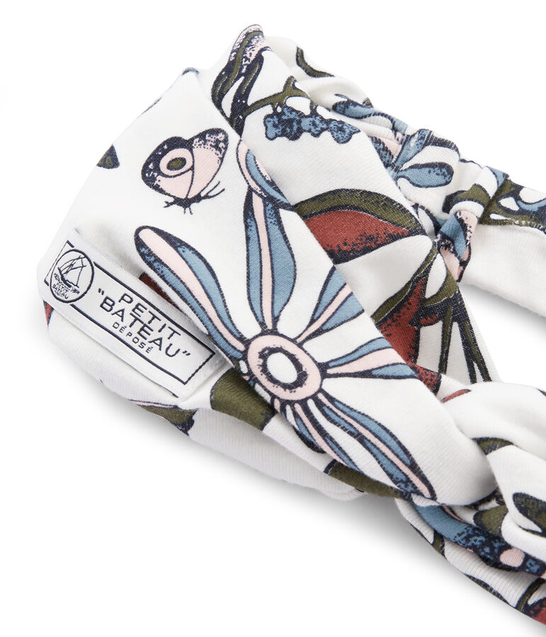 Kopfband Damen weiss/vielfarbig