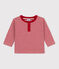 Langärmeliges Baby-T-Shirt aus Doppeljersey mit Ringelstreifen STOP/ MONTELIMAR