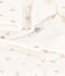 Langer wattierter Baby-Overall aus Baumwolle mit Kapuze weiss MARSHMALLOW/weiss MULTICO