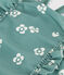 Einteiliger Baby-Badeanzug mit Rüschen und Blumenmuster blau PAUL/weiss MARSHMALLOW