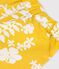 Baby-Shorts aus Popeline mit Hawaii-Print gelb ORGE/weiss MARSHMALLOW