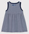 Babykleid Petit Bateau × Water Family blau MEDIEVAL/weiss MARSHMALLOW