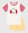 Kurzpyjama Petit Bateau X Snoopy aus Baumwolle weiss MARSHMALLOW/weiss MULTICO