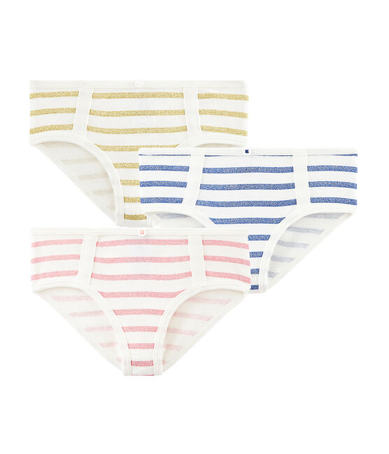 3er-Set Unterhosen mit hohem Bund für kleine Mädchen variante 1