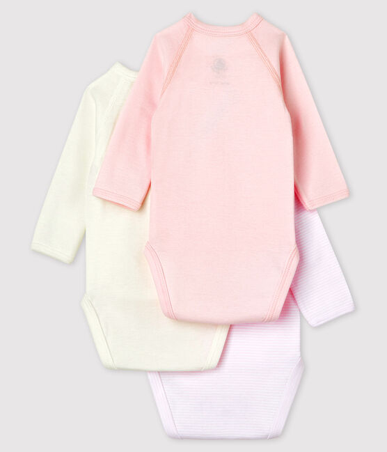 3er-Set langärmelige Baby-Bodys aus Bio-Baumwolle im Kimono-Schnitt variante 1
