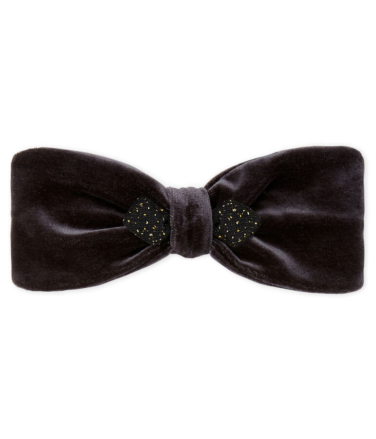 Baby-Haarband f&uuml;r M&auml;dchen grau/gelb