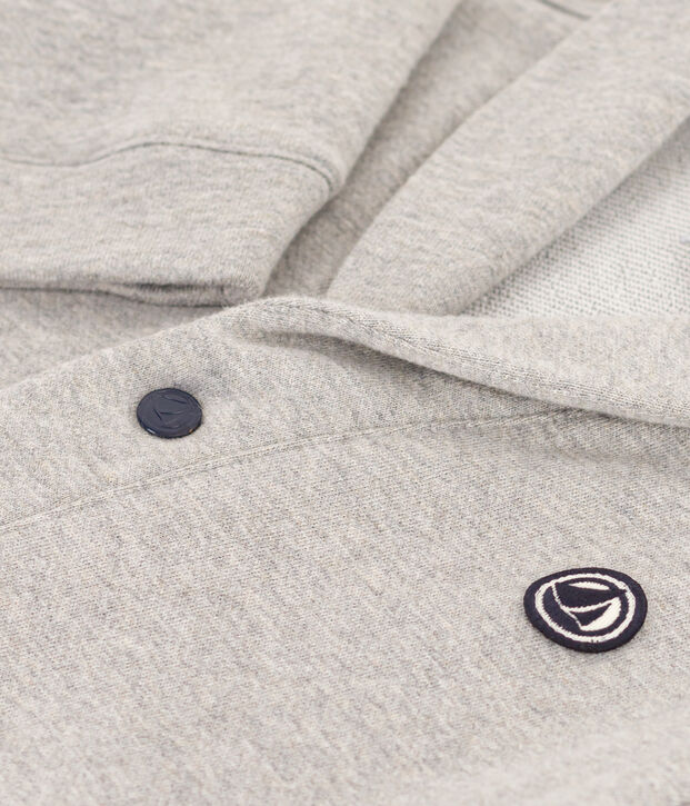 Kinder Cardigan aus Baumwolle f&uuml;r Jungen grau