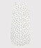 Baby-Schlafsack aus Bio-Baumwolle mit Panther-Muster weiss MARSHMALLOW/weiss MULTICO