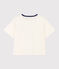 T-Shirt LE BOXY aus Baumwolle für Damen weiss MARSHMALLOW