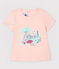 Kurzärmelige Baby-Bluse mit Kragen für Mädchen rosa MINOIS