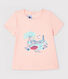 Kurzärmelige Baby-Bluse mit Kragen für Mädchen