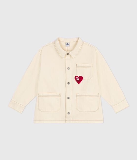 Kinder-Jeansjacke einfarbig  naturfarben MILK