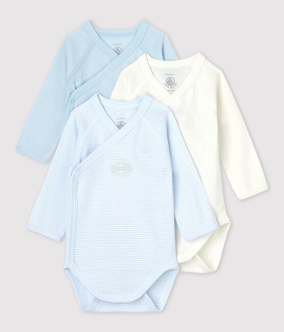 3er-Set langärmelige Baby-Bodys aus Bio-Baumwolle im Kimono-Schnitt variante 2
