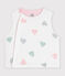Wendbare Baby-Weste aus bedruckter Baumwolle weiss/vielfarbig