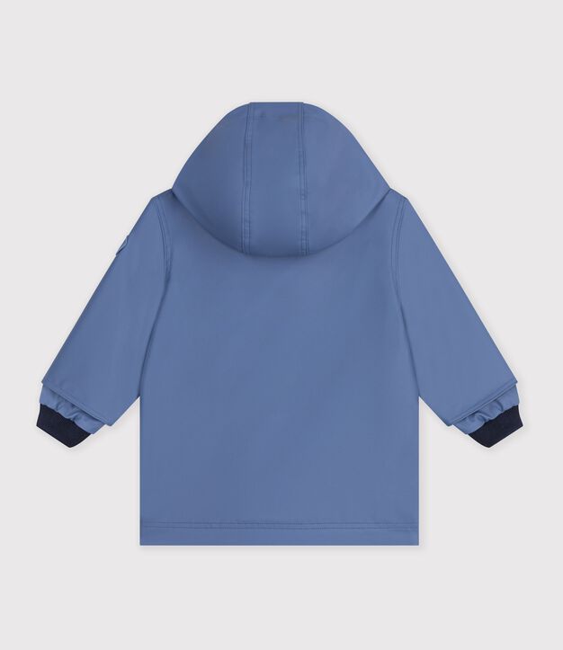 Ikonische Baby-Regenjacke einfarbig blau