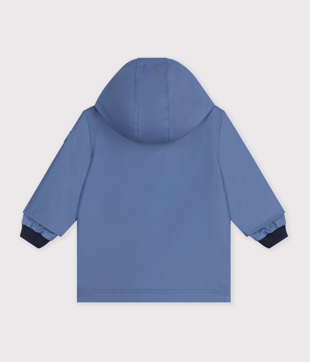 Ikonische Baby-Regenjacke einfarbig blau