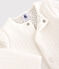 Baby-Cardigan aus gestepptem Doppeljersey. weiss MARSHMALLOW