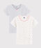2er-Set kurzärmelige T-Shirts mit Katzen-Print für Mädchen variante 1