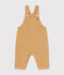 Lange Baby Latzhose aus farbigem Denim beige TOURONE