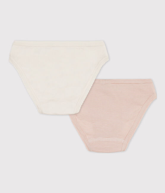 2er-Set Slips aus Bio-Baumwolle mit Herzmotiv für Mädchen variante 1