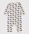 Fußloser Pyjama aus Baumwolle mit Meereswal-Motiv beige MONTELIMAR/blau MEDIEVAL