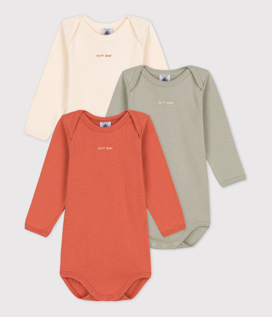 3er-Set langärmelige Baby-Bodys aus Baumwolle variante 1