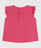 Ärmellose Baby-Bluse aus Baumwolle rosa PEONIA