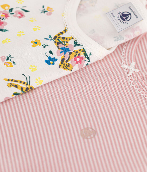 2er-Set kurzen Kinderpyjamas aus Baumwolle. vielfarbig