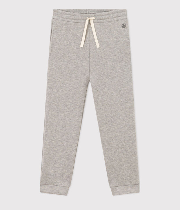 Kinder-Jogginghose aus Molton f&uuml;r M&auml;dchen grau