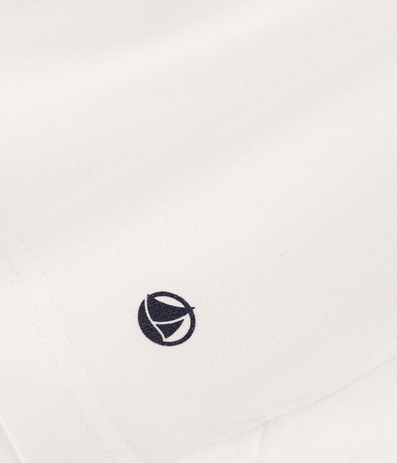 Damen-T-Shirt LE BOXY aus Baumwolle weiss MARSHMALLOW