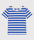 Kurzärmeliges Kinder-T-Shirt aus Baumwolle mit Streifen