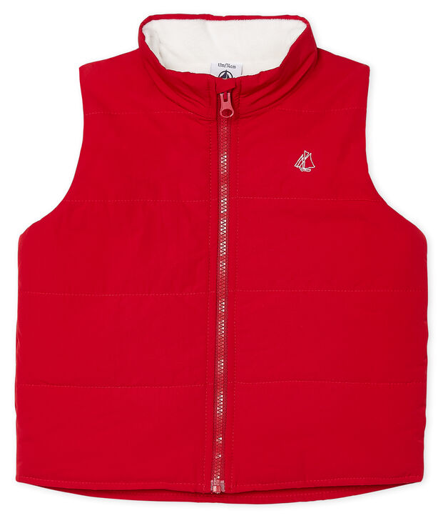 &Auml;rmellose Babyjacke Jungen rot