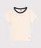 Kurzärmliges Kinder-T-Shirt aus Baumwolle für Mädchen naturfarben AVALANCHE