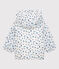Warme Baby-Windjacke aus Polyester. weiss MARSHMALLOW/weiss MULTICO